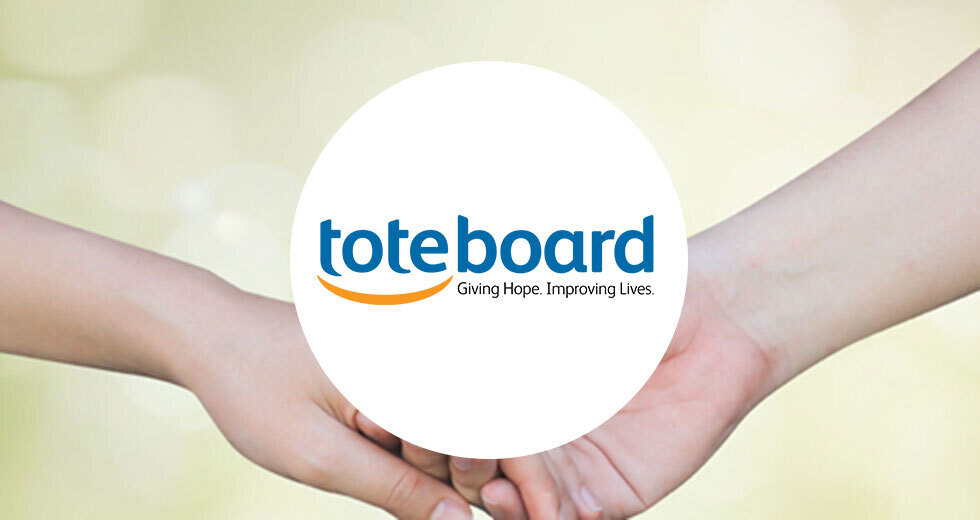 Tote Board Giving Hope. Improving Lives. logo